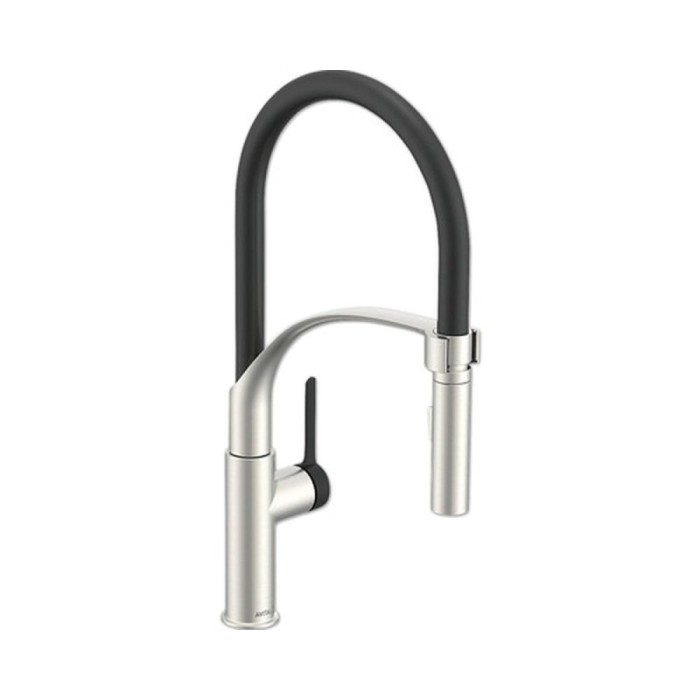 Baterie Bucătărie Negru Avital Trent &ndash; Cu Duș Extractibil