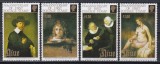 Niue 1990 - 150 de ani de timbre - Picturi de Rembrandt, Serie+Bloc, 4 poze, MNH, Nestampilat