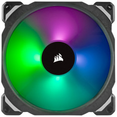 VENTILATOR CORSAIR, pt PC, 140 mm, 1200 rpm, LED RGB, pack 2 ventilatoare, foto