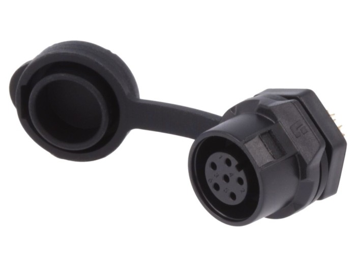 Conector Circular Mamă 6 PIN Aurit 5A