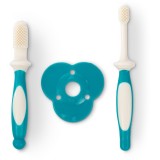 Baboo Toothbrush Set set pentru &icirc;ngrijirea dentară pentru bebeluși 6-12 m 2 buc