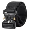 Curea tactica barbati, universala, poliester, 131 x 3,8cm, negru