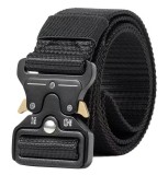 Curea tactica barbati, universala, poliester, 131 x 3,8cm, negru