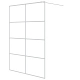Cumpara ieftin Paravan dus walk-in, alb, 140x195 cm, sticla ESG transparenta