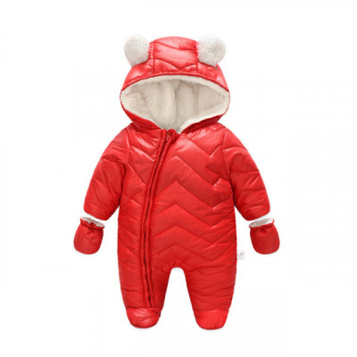 Combinezon rosu din fas pentru bebelusi (Marime Disponibila: 2 ani) foto