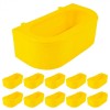 Adapatoare Pasari Patrata, Set 10 Bucati, Plastic UV Rezistent, Fixare Cusca/Plasa, Prepelite, Porumbei, Gaina