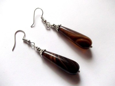 cercei agate maro 46290 foto