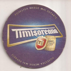 L2 - suport pentru bere din carton / coaster - Timisoreana