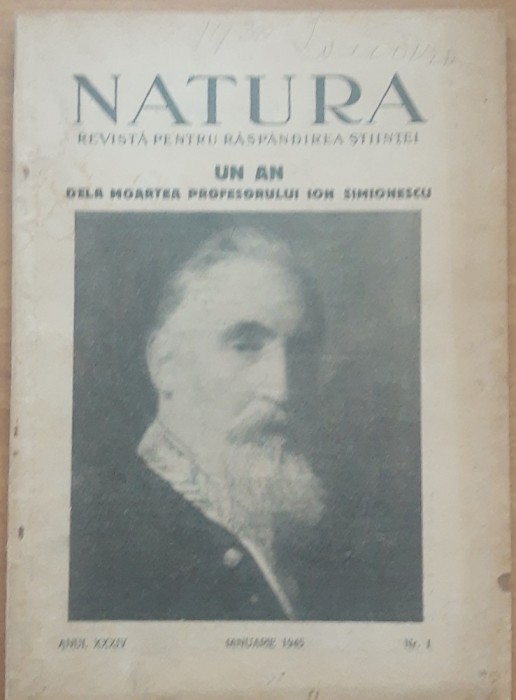 Revista Natura 1945/ lot 7 nr.