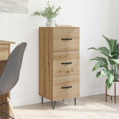 vidaXL Bufet stejar artizanal 34 x 34.5 x 90 cm Lemn compozit 881550