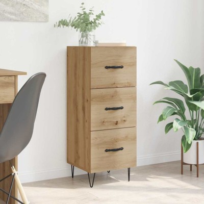 vidaXL Bufet stejar artizanal 34 x 34.5 x 90 cm Lemn compozit 881550 foto