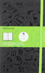 Moleskine Evernote Notebook Large Ruled Hard Cover Black foto