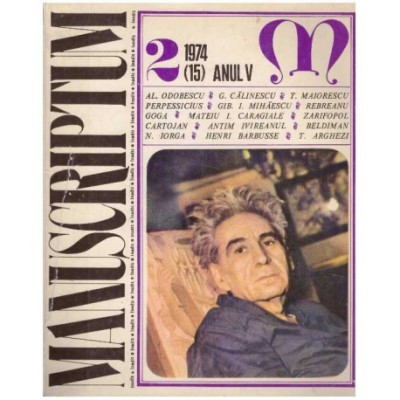 - Manuscriptum - 2/1974 (15) Anul V - 126260 foto