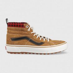 Vans teniși de piele SK8-Hi bărbați, culoarea maro VN0A5HZYY491-MBWBL