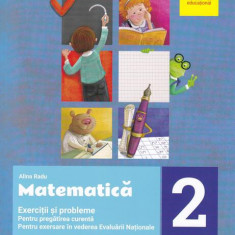 Exerciții și probleme de matematică. Clasa a II-a (+ Portofoliu de evaluare al elevului) - Paperback brosat - Alina Radu - Art Klett