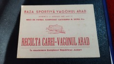 program Vagonul Arad - Recolta Carei