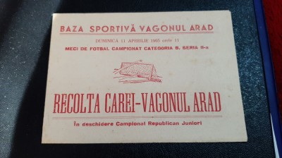 program Vagonul Arad - Recolta Carei foto