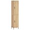 Dulap inalt, stejar sonoma, 34,5x34x180 cm, lemn prelucrat