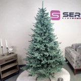 Brad artificial Christmas Deluxe by Sersimo, Viena Select argintiu, integral 3D, 210cm Household NewTrend