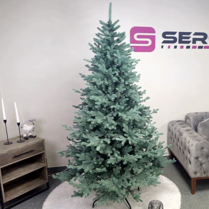 Brad artificial Christmas Deluxe by Sersimo, Viena Select argintiu, integral 3D, 210cm Household NewTrend