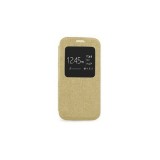 Husa Flip Carte S-View Etui Sam Galaxy S4 i9500 Gold