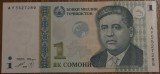 1 somoni 1999, Tadjikistan, UNC