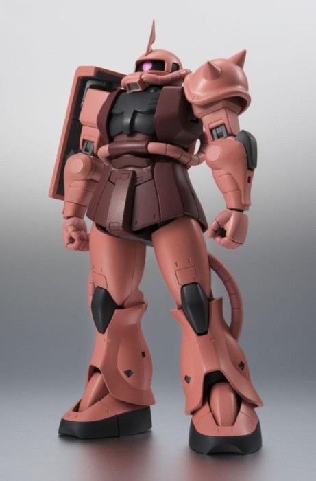 Moblie Suit Gundam Robot Spirits Action Figure (Side MS) MS-06S ZAKU II CHAR&#039;S CUSTOM MODEL ver. A.N.I.M.E. xx cm