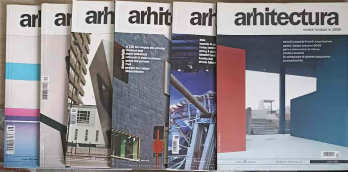 LOT 6 REVISTE ARHITECTURA ANUL 2005 (IUNIE 2005 - DECEMBRIE 2005/IANUARIE 2006))-REVISTA UNIUNII ARHITECTILOR DI