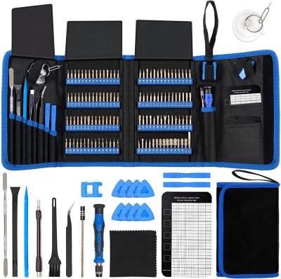 Set Surubelnita de Precizie extensibila 142 in 1, bits otel, kit complet pentru electronice, electrocasnice, mobilier, service telefoane, trusa magnet foto