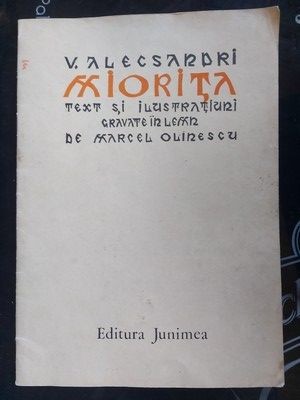 Miorita- V. Alecsandri Text si ilustratiuni gravate in lemn de Marcel Olinescu