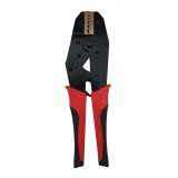 Cleste sertizat papuci electrici , dimensiuni papuci 0.5-6 mm, manere din cauciuc moale, rosu