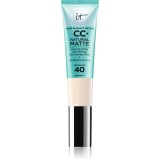 IT Cosmetics Your Skin But Better CC+ Natural Matte machiaj cu efect matifiant SPF 40 pentru femei Fair Ivory 32 ml