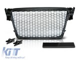 Grilaj mat negru tip RS potrivit pentru Audi A4 B8 sedan, break 2008-2011 Performance AutoTuning