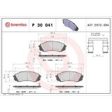 Placute frana Hyundai H-1 Cargo (Tq) 09.07-, H-1 Travel (Tq) 09.07-; Kia Carnival / Grand Carnival 3 (Vq) 09.05-06.15, Fata, BREMBO