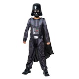 Costum Darth Vader Star Wars cu pelerina pentru copii 3-4 ani 98-104 cm, Disney