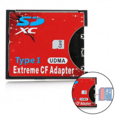 Adaptor card SD SDHC SDXC la compact flash CF tip I foto
