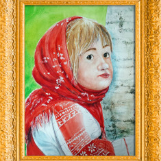 Acuarela portret tarancuta (tablouri tablou picturi pictura decor)