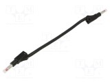 Cablu de măsurare negru 45A 600V mufă banană 4 mm 0,15m MUELLER ELECTRIC