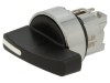 Comutator rotativ 22mm 3 poziții negru