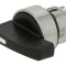 Comutator rotativ 22mm 3 poziții negru