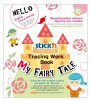 Carte Educativa Stick&quot;n Tracing Work Book - My Fairy Tale