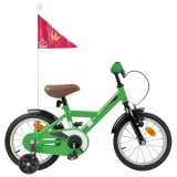 vidaXL Bicicletă pentru Copii 12 Inci pentru 2-4 ani Verde 42009642
