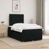 Cumpara ieftin Pat boxspring cu saltea Negru 120 x 190 cm Tesatura