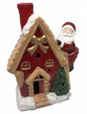 Decoratiune Craciun Santa On The House - ceramica foto