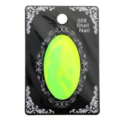 Autocolante decorative pentru unghii, Shell Nail, #008, verde foto