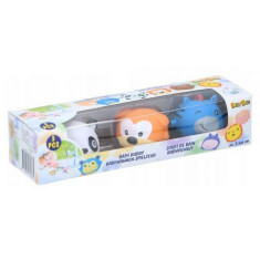 Set 3 jucarii de baie Eddy Toys, Panda, Catel, Zebra