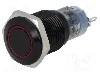 Intrerupator anti-vandalism, ON-(ON), &Oslash;16mm, ONPOW - LAS2-GQF-11E/R/12V/A/FP