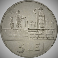 Moneda 3 LEI - RS ROMANIA, anul 1966 *cod 1986 --- NECIRCULATA! foto