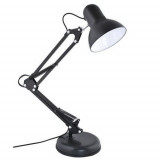 Cumpara ieftin Lampa birou cu suport, culoare neagra, putere maxima 60 W, soclu E27, Iso Trade