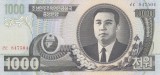 Bancnota Coreea de Nord 1.000 Won 2006 - P45b UNC ( vezi descriere )